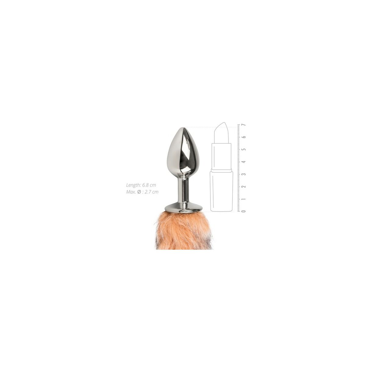 Analplugg EasyToys Silvrig - 3
