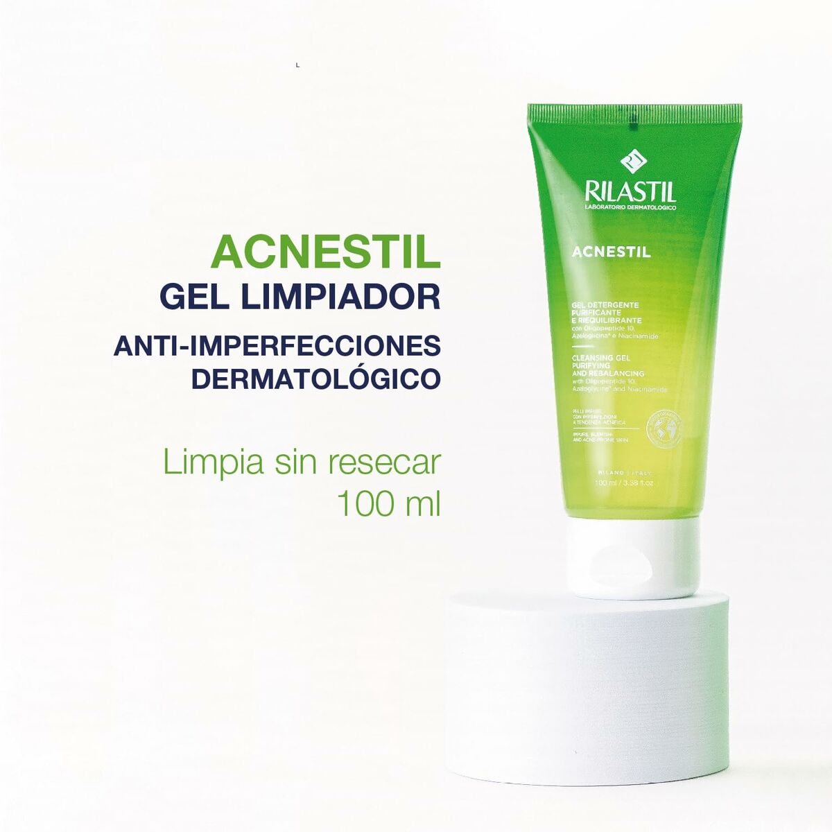 Rengörande ansiktsgel Rilastil ACNESTIL 100 ml - 2