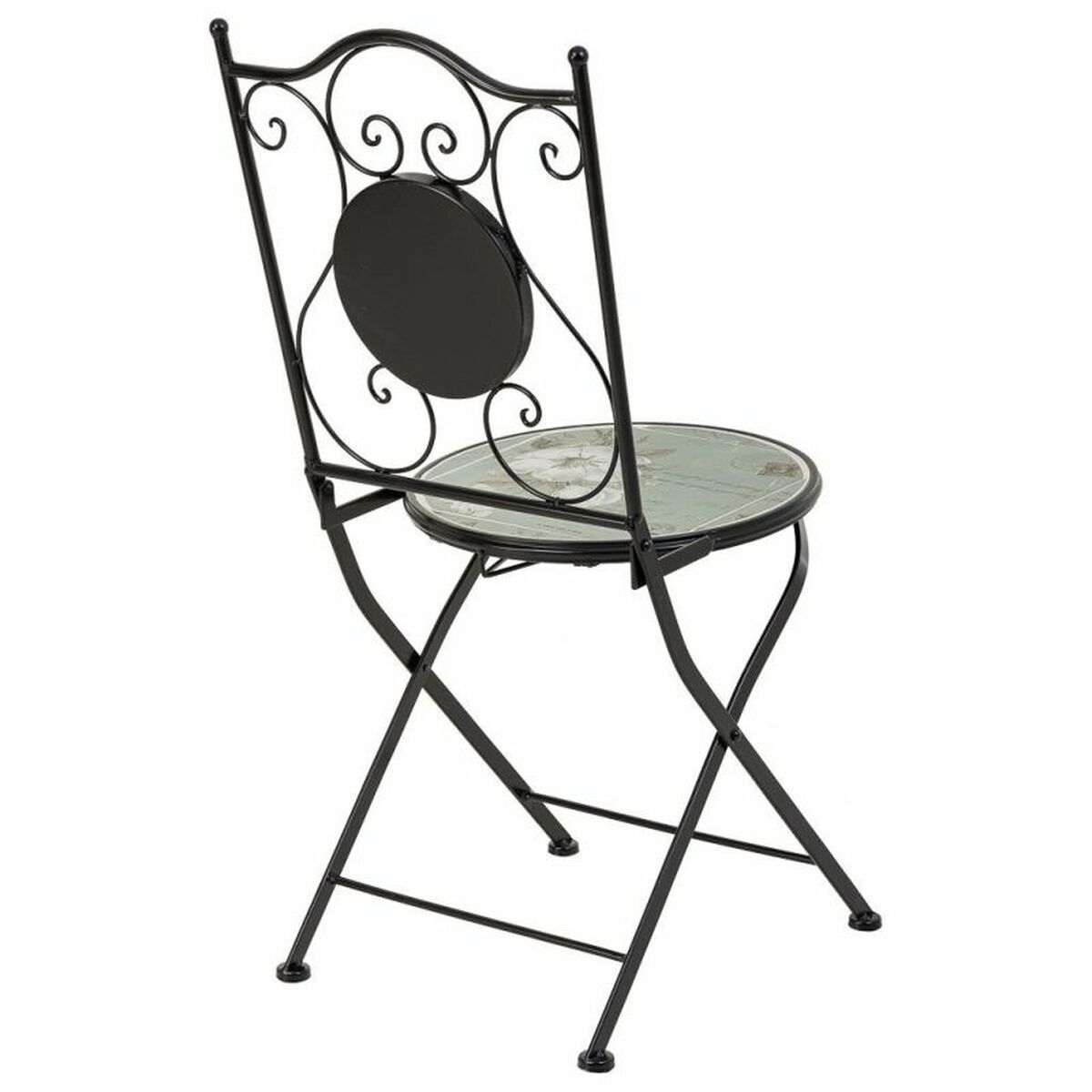 Bordsgrupp med 2 stolar Alexandra House Living Svart 60 x 75 x 60 cm - 7