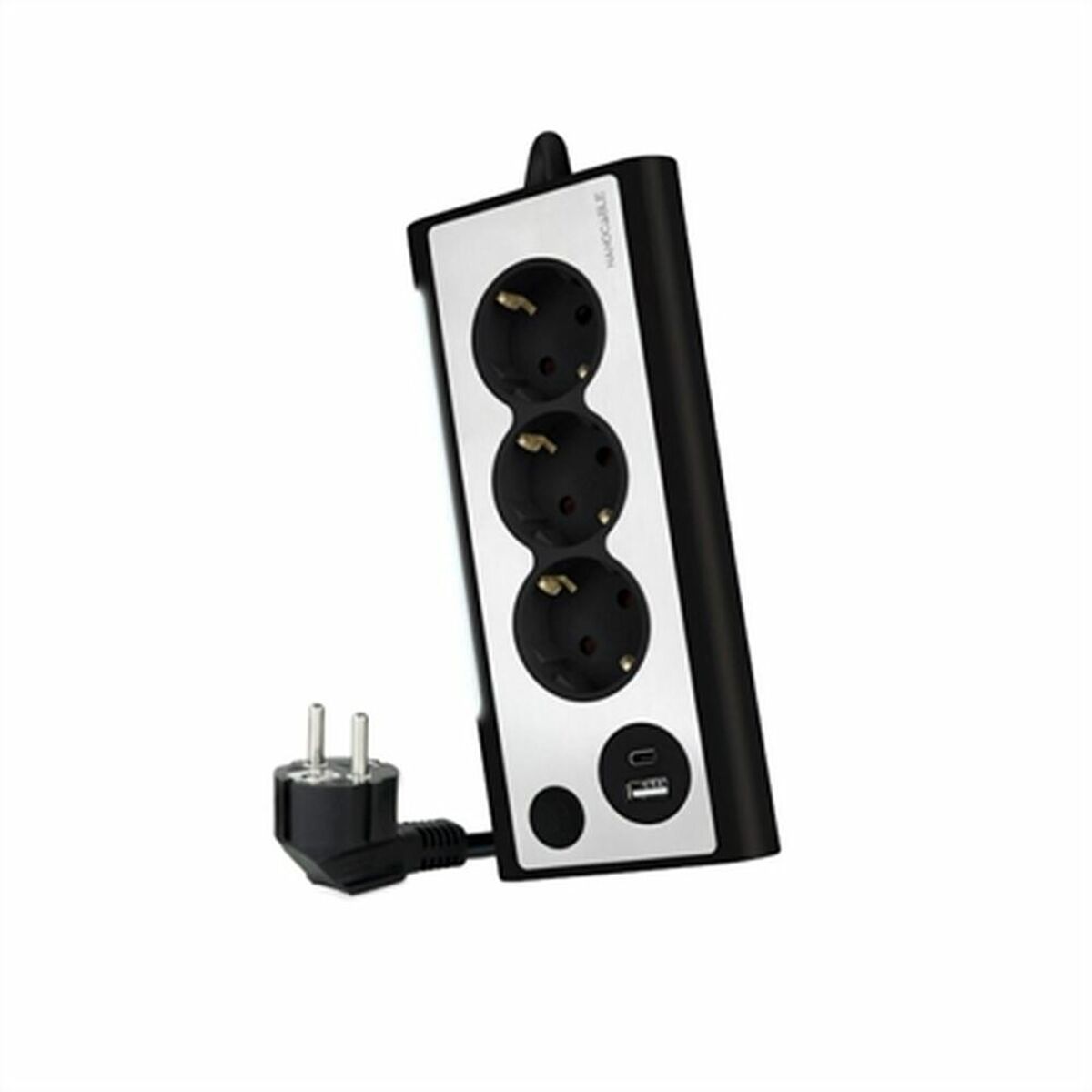 Överspänningsskydd 3 Tomas Schuko NANOCABLE 10.37.0013-BK USB x 2