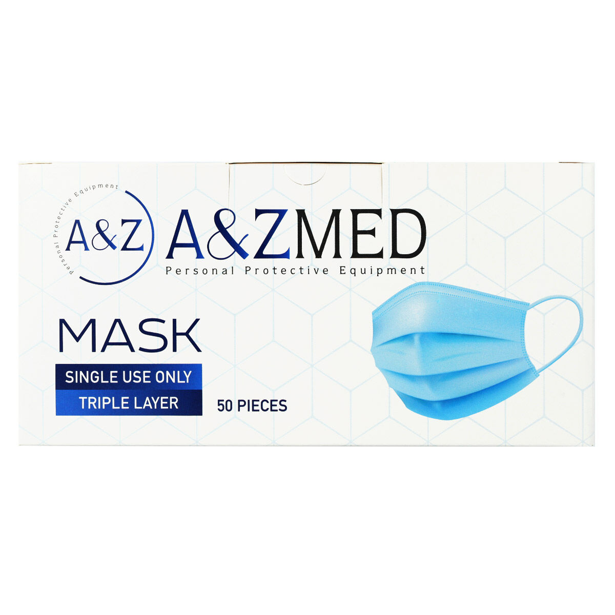 Kirurgisk Mask för Engångsbruk med 3 lager A & Z (50 antal)