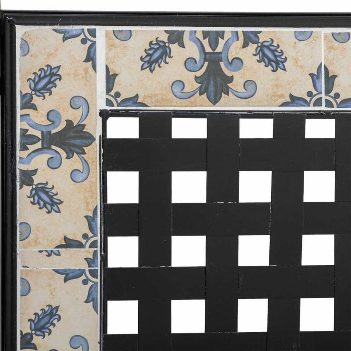 Bänk Alexandra House Living Svart Järn Kakel 50 x 88 x 110 cm - 8