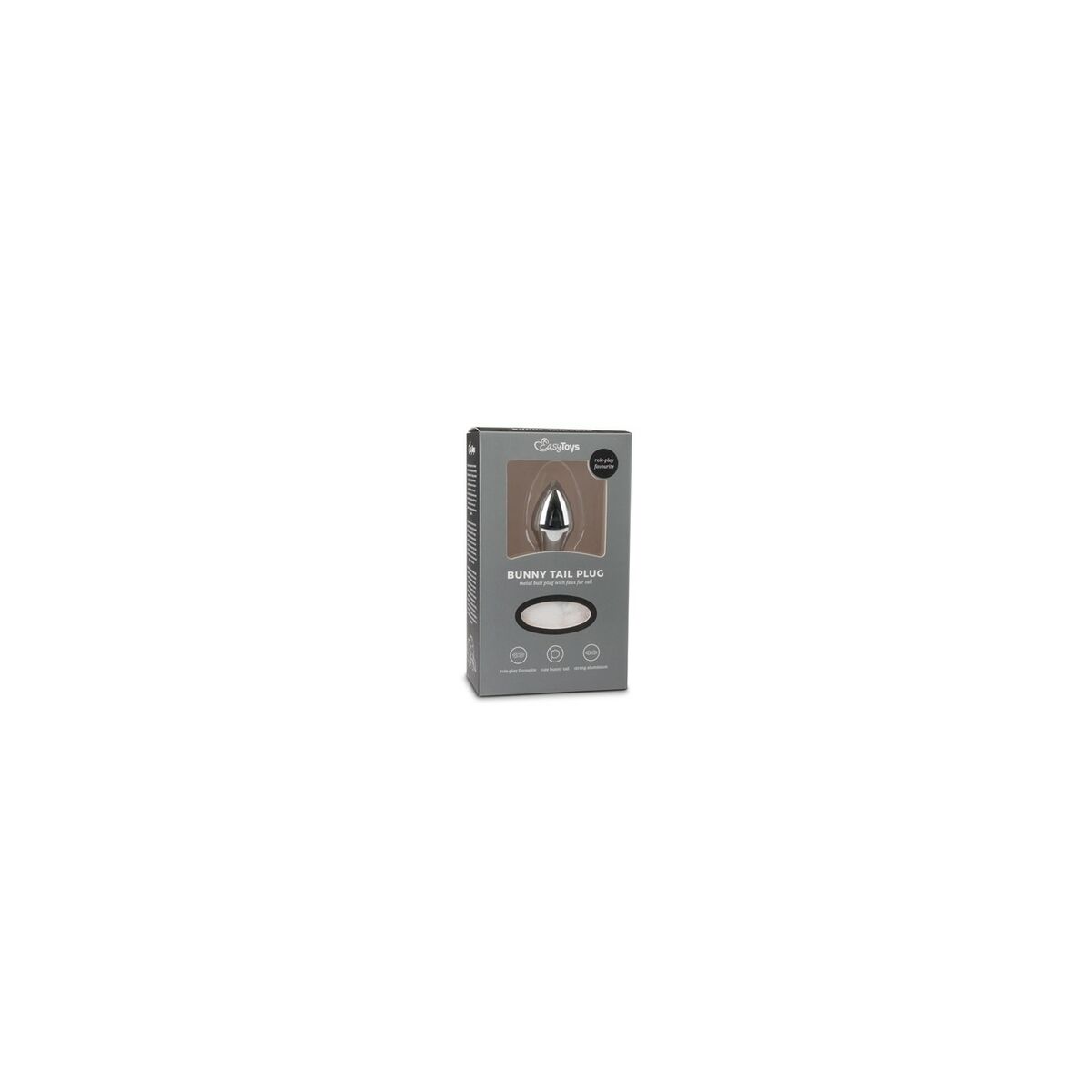 Analplugg EasyToys Silvrig - 2