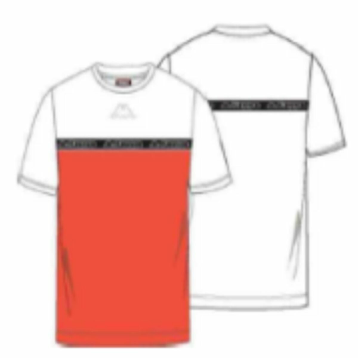 T-shirt med kortärm Herr Kappa Tape Darin Blå