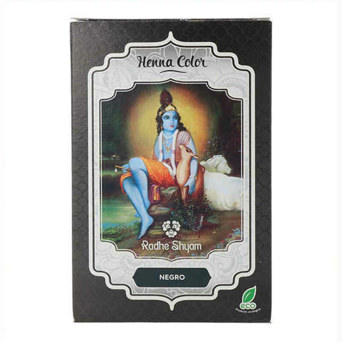Permanent färg Radhe Shyam Shyam Henna Henna Pulveriserad Svart (100 gr) - 2