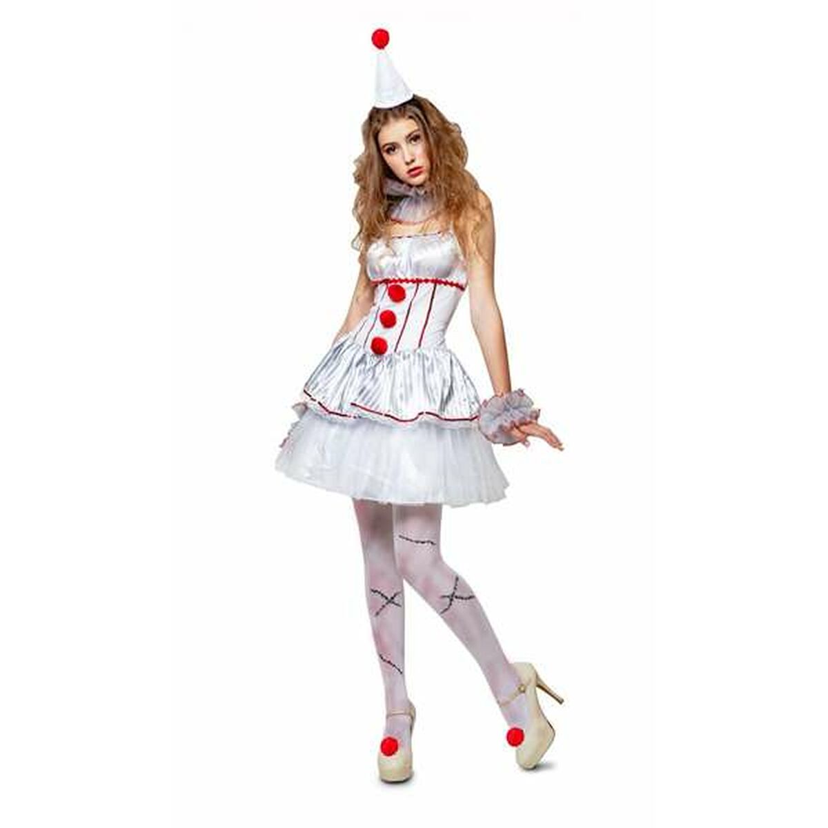 Maskeraddräkt vuxna My Other Me Mystisk kvinna Kvinnlig clown (4 Delar) - 3