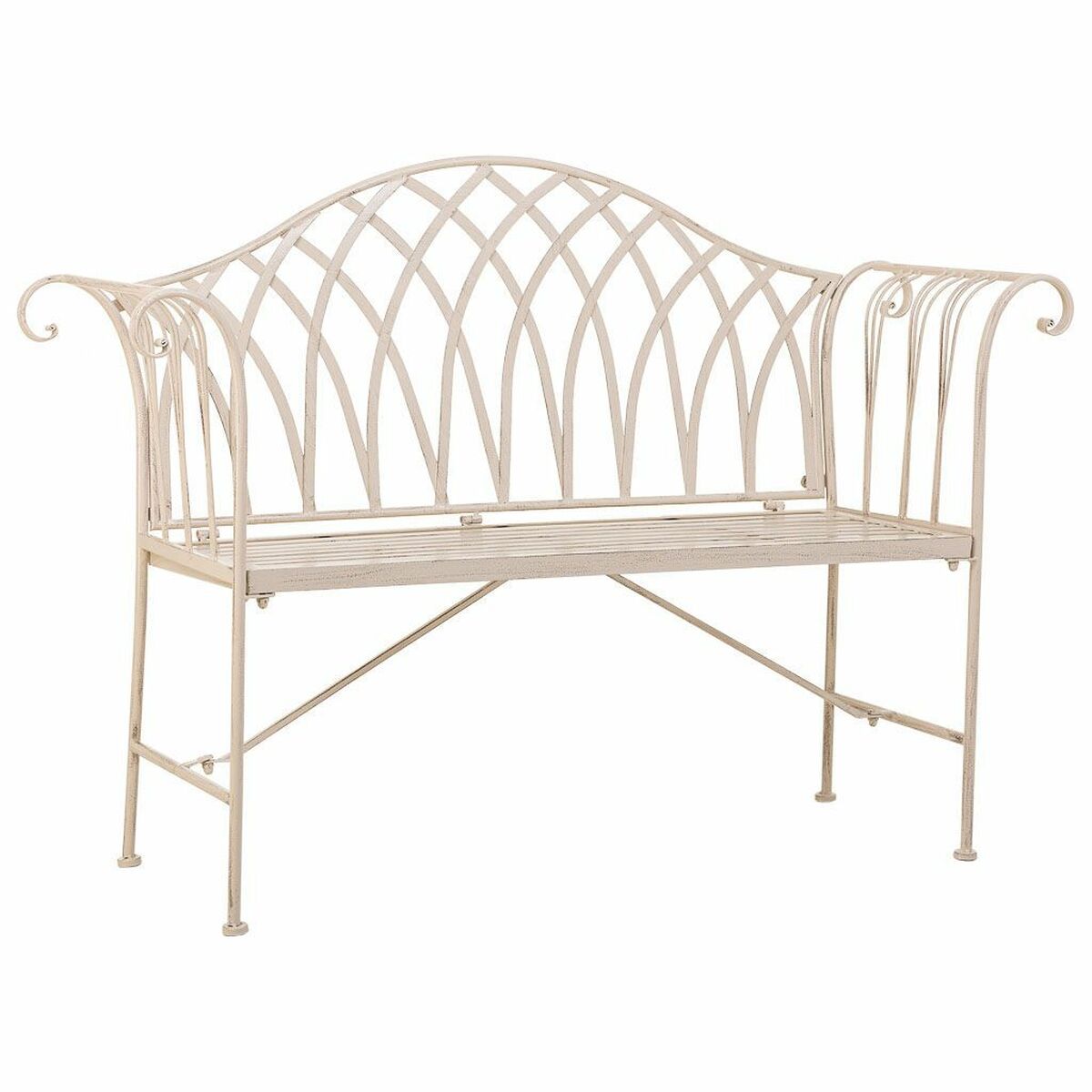 Bänk Alexandra House Living Vit Järn 50 x 88 x 110 cm