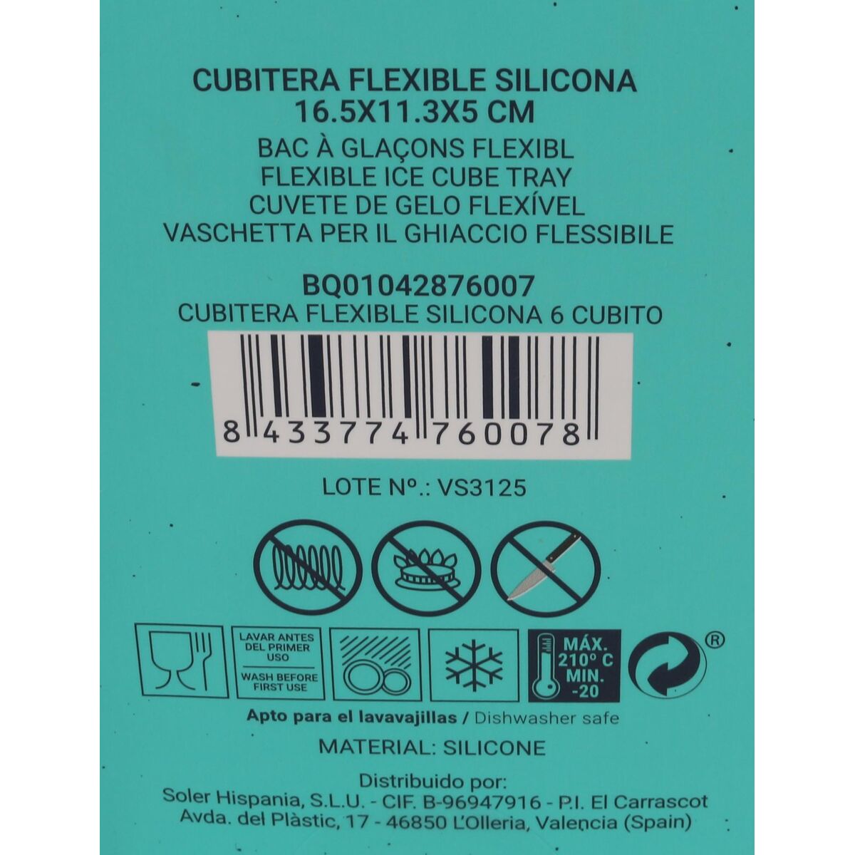 Isform Quttin Flexibel Silikon 16,5 x 10,5 x 5 cm (24 antal) - 5