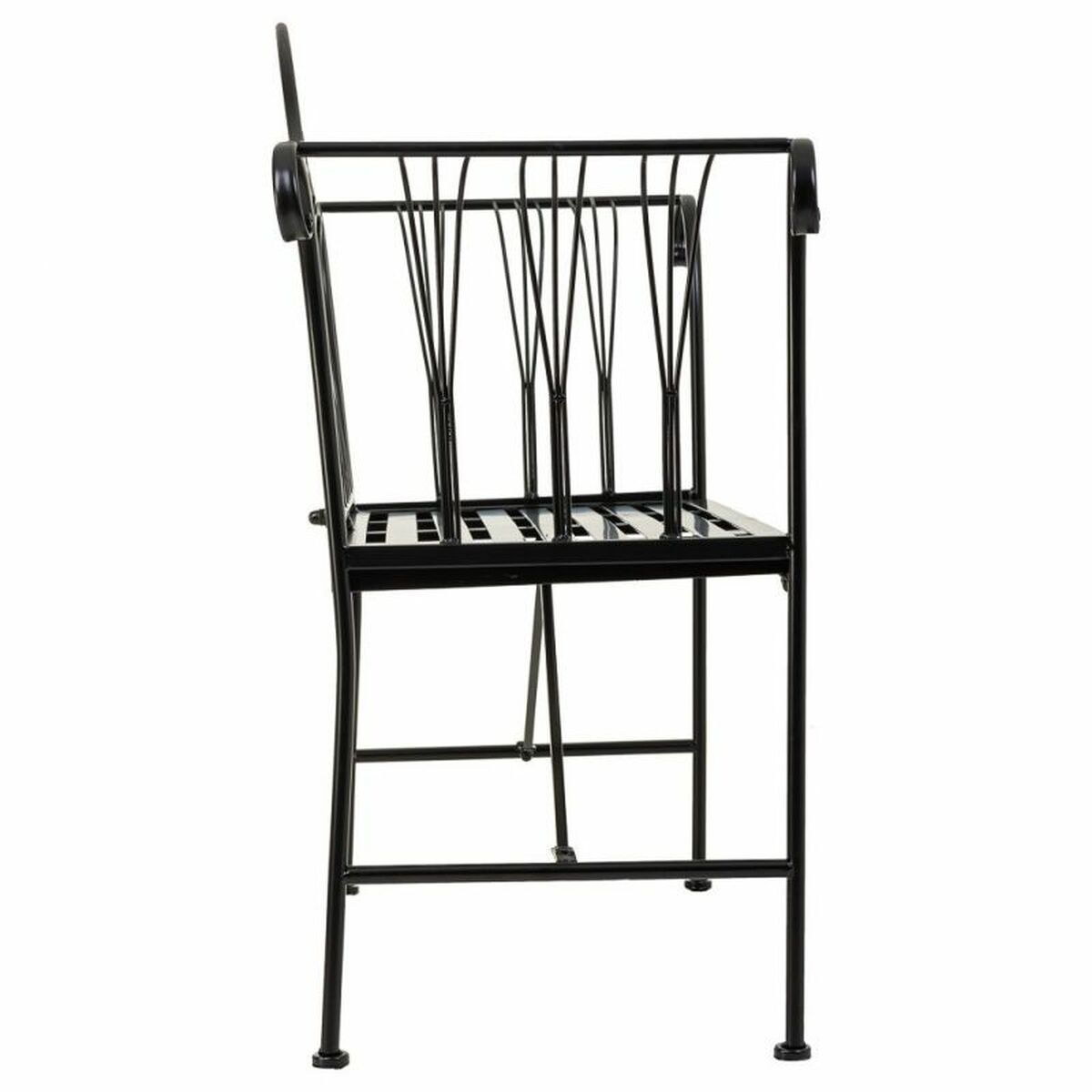 Bänk Alexandra House Living Svart Järn 50 x 88 x 110 cm - 2