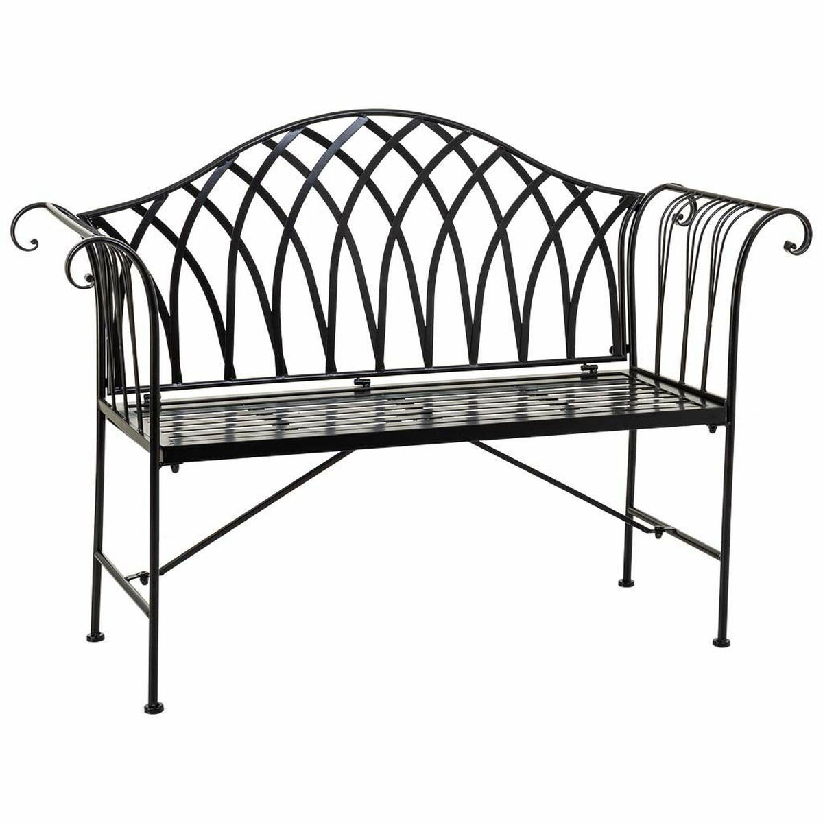Bänk Alexandra House Living Svart Järn 50 x 88 x 110 cm