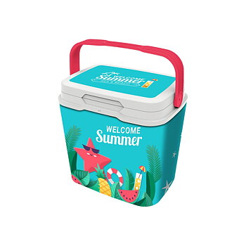 Bärbar kyl Aquapro Welcome Summer Multicolour 25 L 38 x 29 x 39 cm (2 antal)