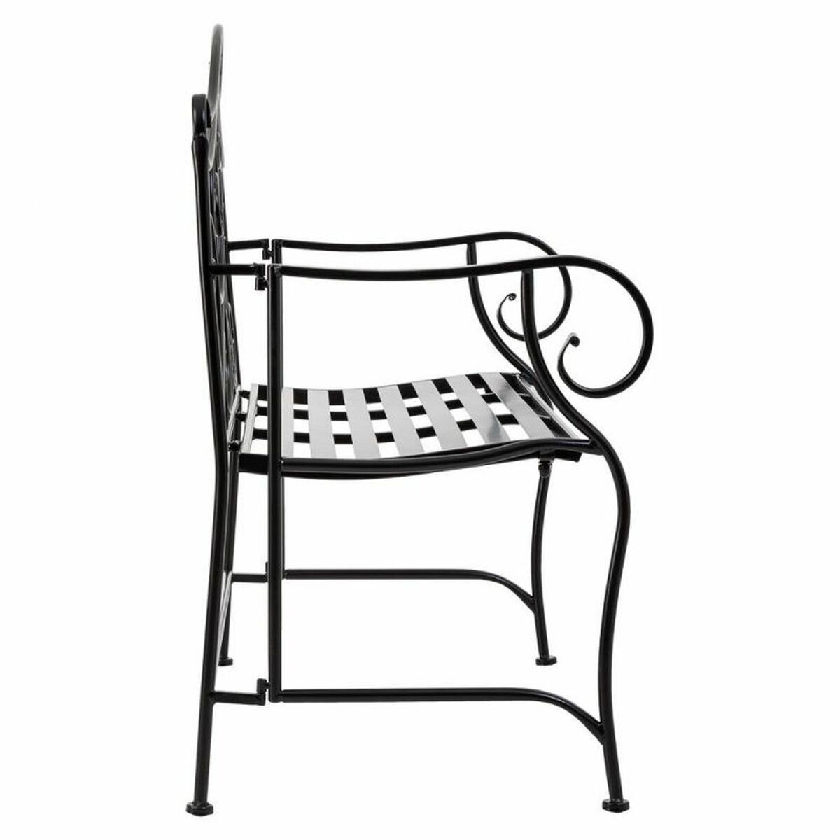 Bänk Alexandra House Living Svart Järn 50 x 88 x 110 cm - 2