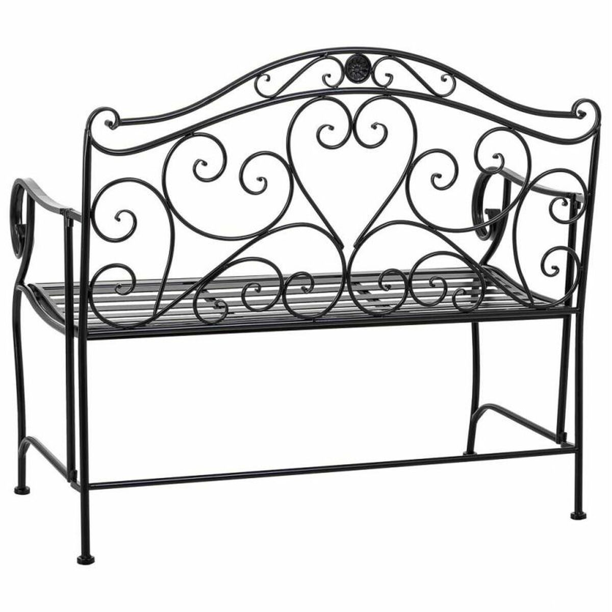 Bänk Alexandra House Living Svart Järn 50 x 88 x 110 cm - 5