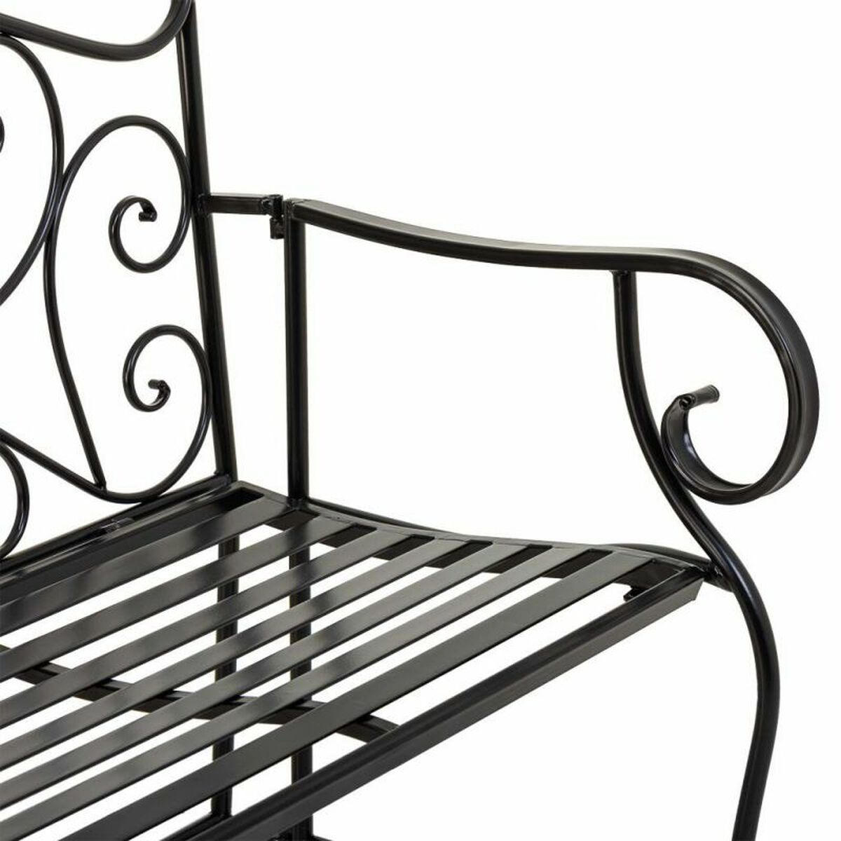 Bänk Alexandra House Living Svart Järn 50 x 88 x 110 cm - 6