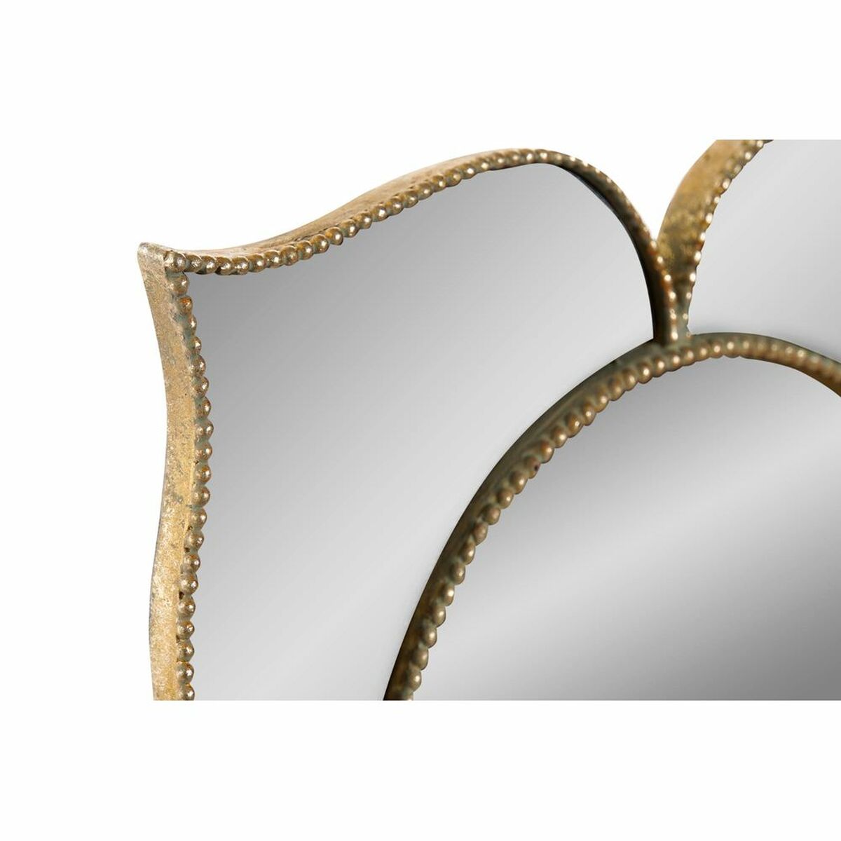 Väggspegel DKD Home Decor Glas Gyllene Harts (38 x 1.5 x 38 cm) - 2