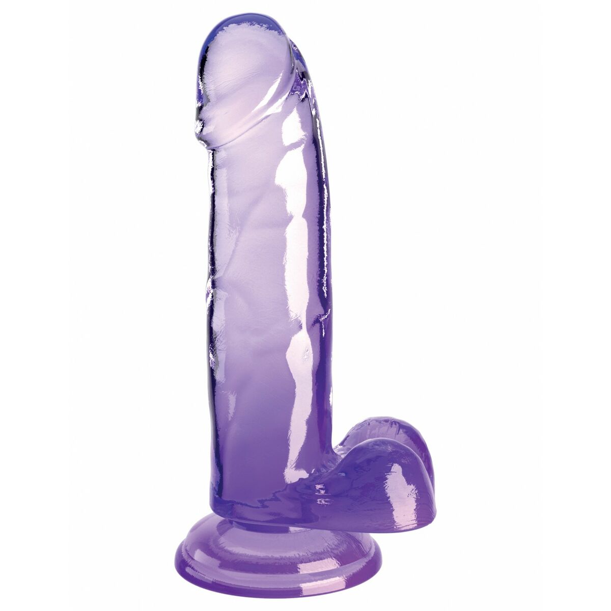 Realistisk dildo Pipedream - King Cock Purpur