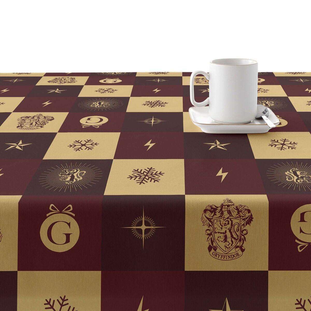 Fläckresistent bordsduk i harts Harry Potter Gryffindor Multicolour 100 x 150 cm - 2
