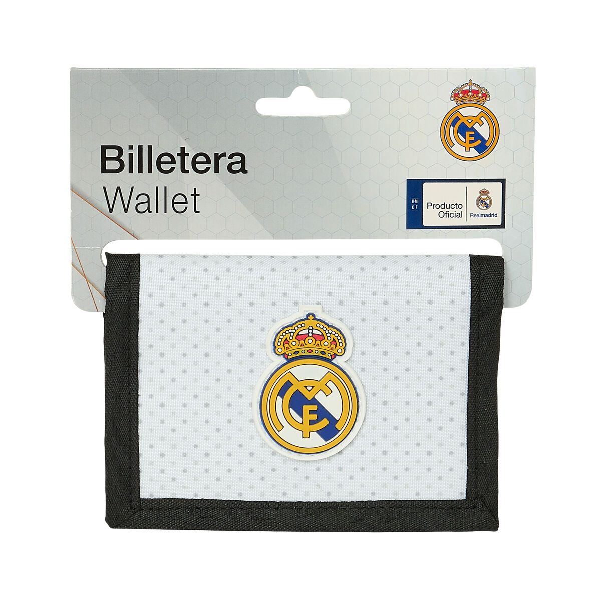 Herrplånbok Real Madrid C.F. 24/25 Vit 12.5 x 9.5 x 1 cm