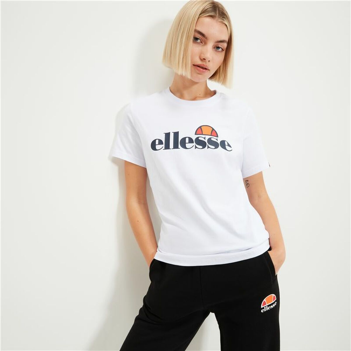 T-shirt med kortärm Herr Ellesse Albany Vit - 2