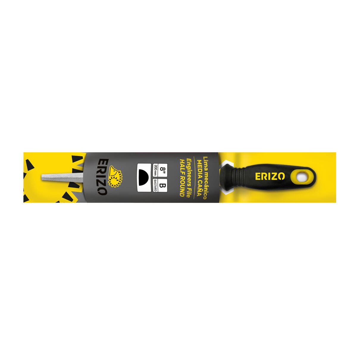 Halvrund bladfil ERIZO 8" Smal Halvrör