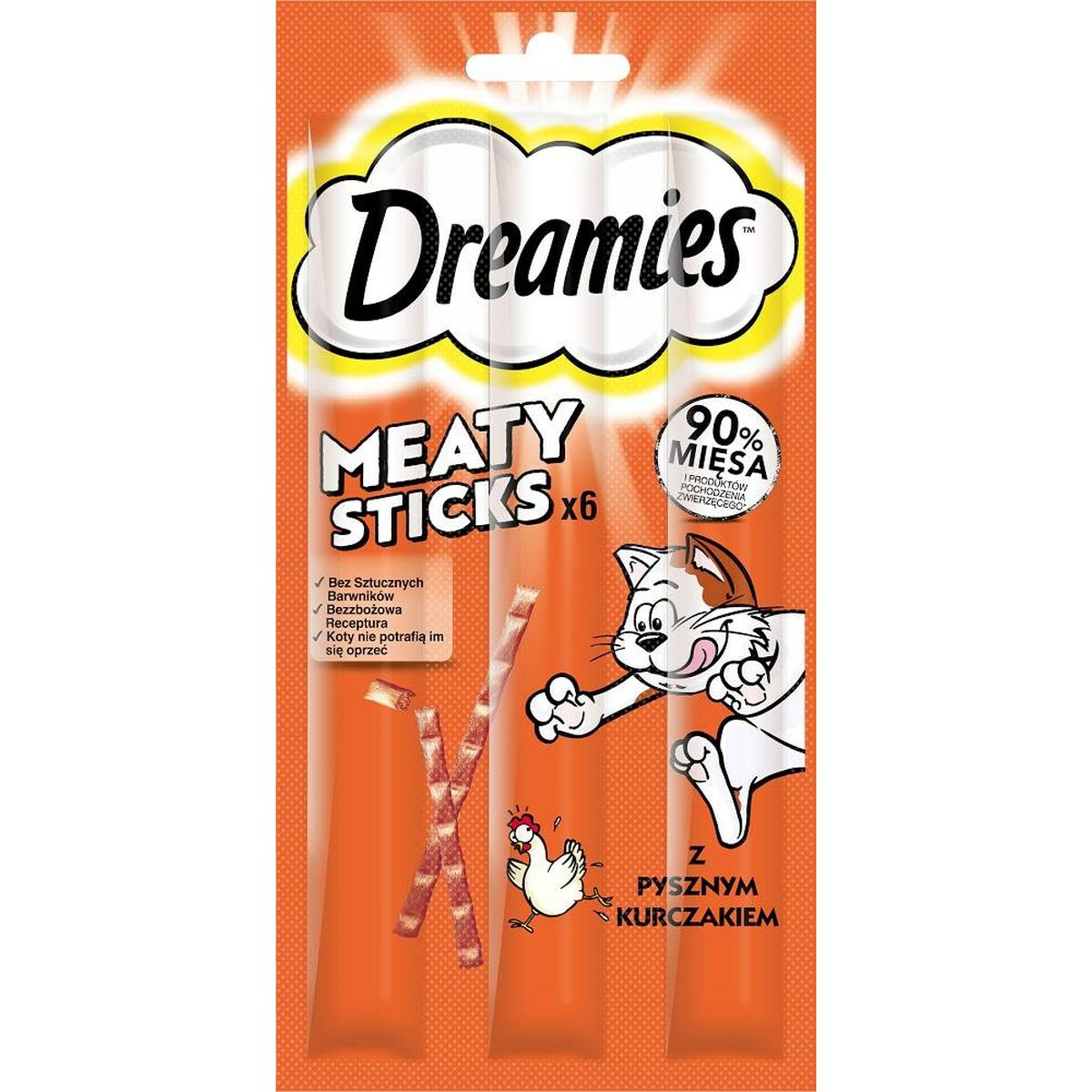 Snack for Cats Dreamies Meaty Sticks 30 g Kyckling