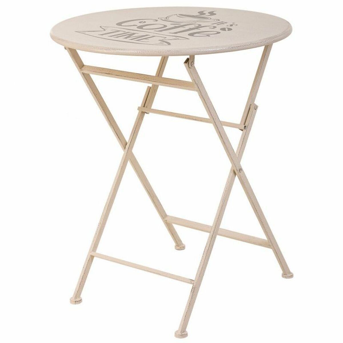 Bordsgrupp med 2 stolar Alexandra House Living Vit 60 x 75 x 60 cm - 4
