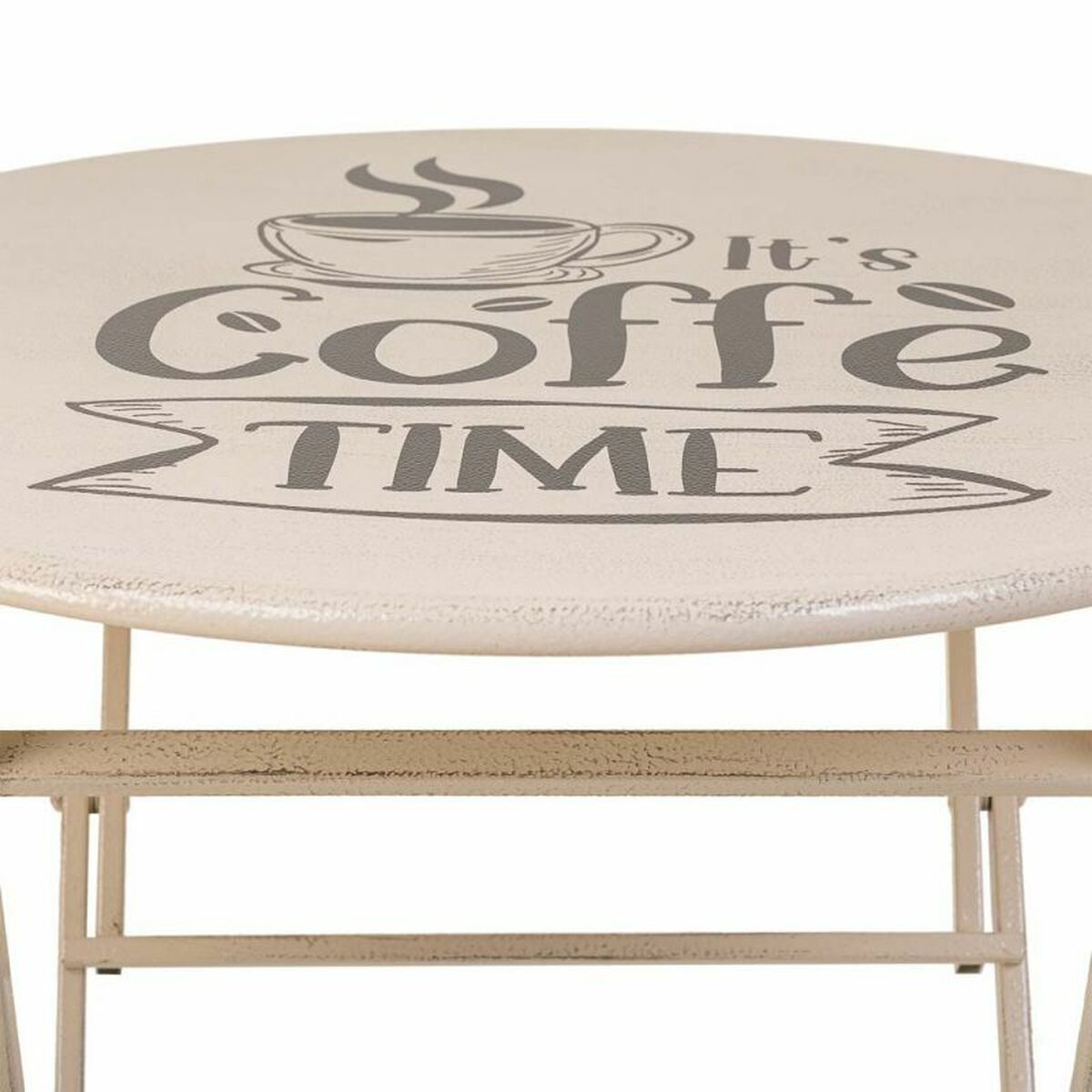 Bordsgrupp med 2 stolar Alexandra House Living Vit 60 x 75 x 60 cm - 6