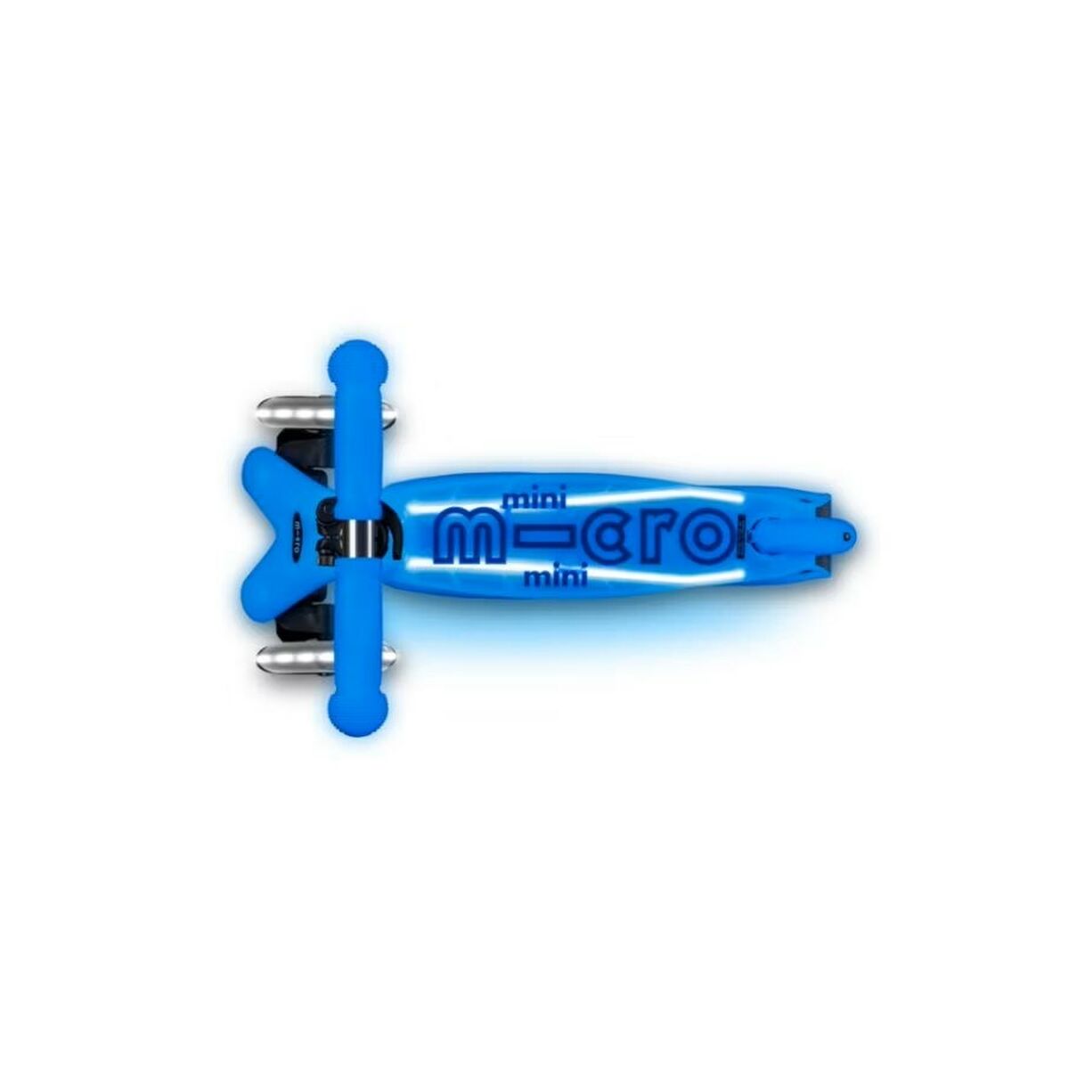 Skooter Micro Deluxe Glow LED Plus Grön Grå Turkos Silvrig - 4
