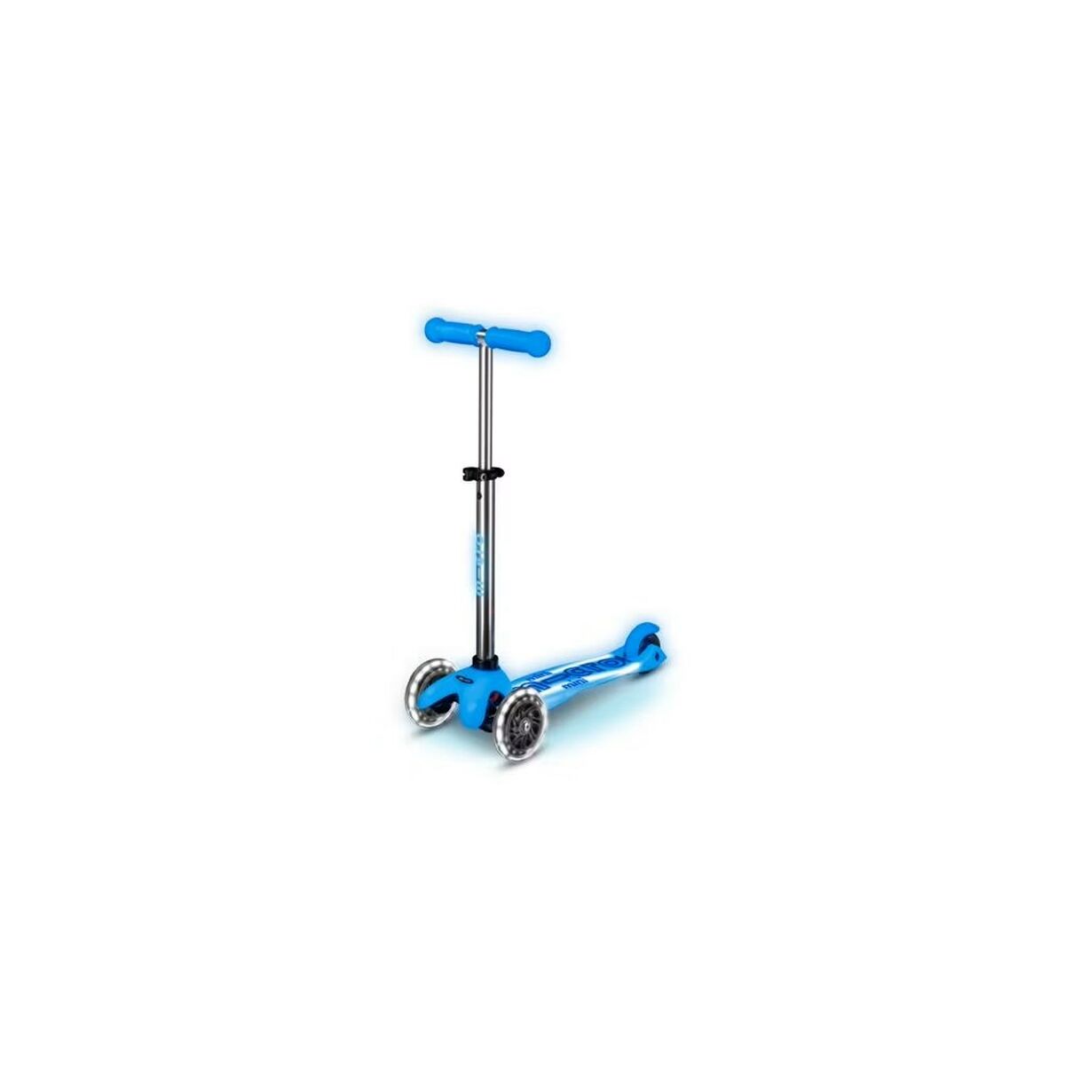 Skooter Micro Deluxe Glow LED Plus Grön Grå Turkos Silvrig