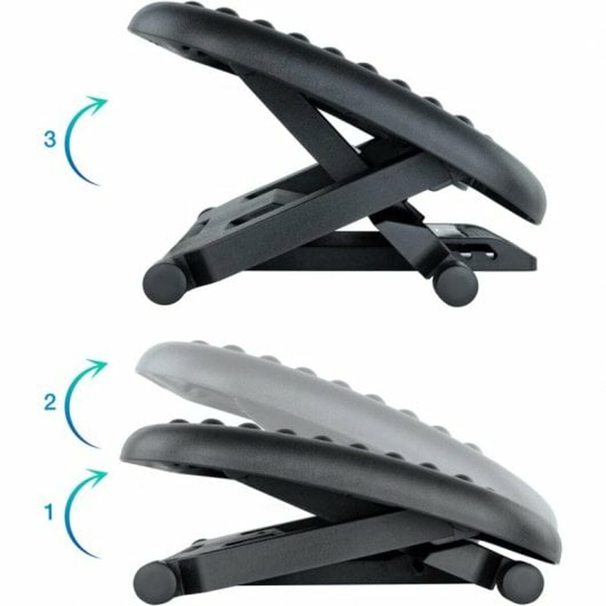 Fotpall TooQ TQFR0603-B Svart Justerbar - 2