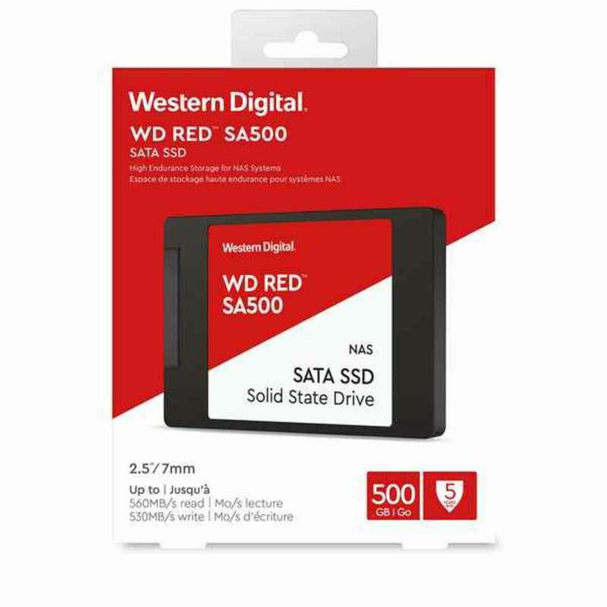 Hårddisk SSD Western Digital Red SA500 2,5" 500 GB SSD - 3