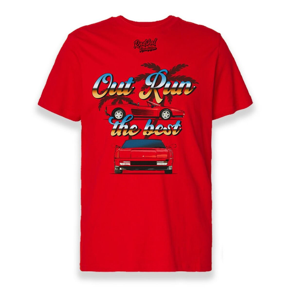 T-shirt med kortärm Herr RADIKAL OUT RUN Röd M - 4