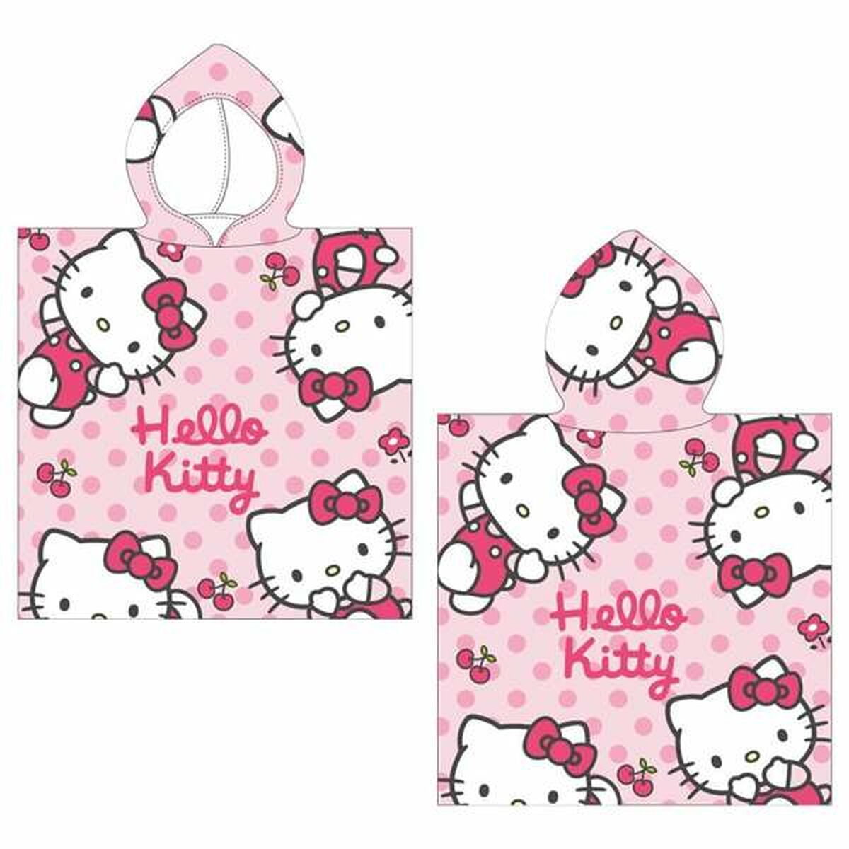 Strandbadduk Hello Kitty Ljusrosa 50 x 115 cm
