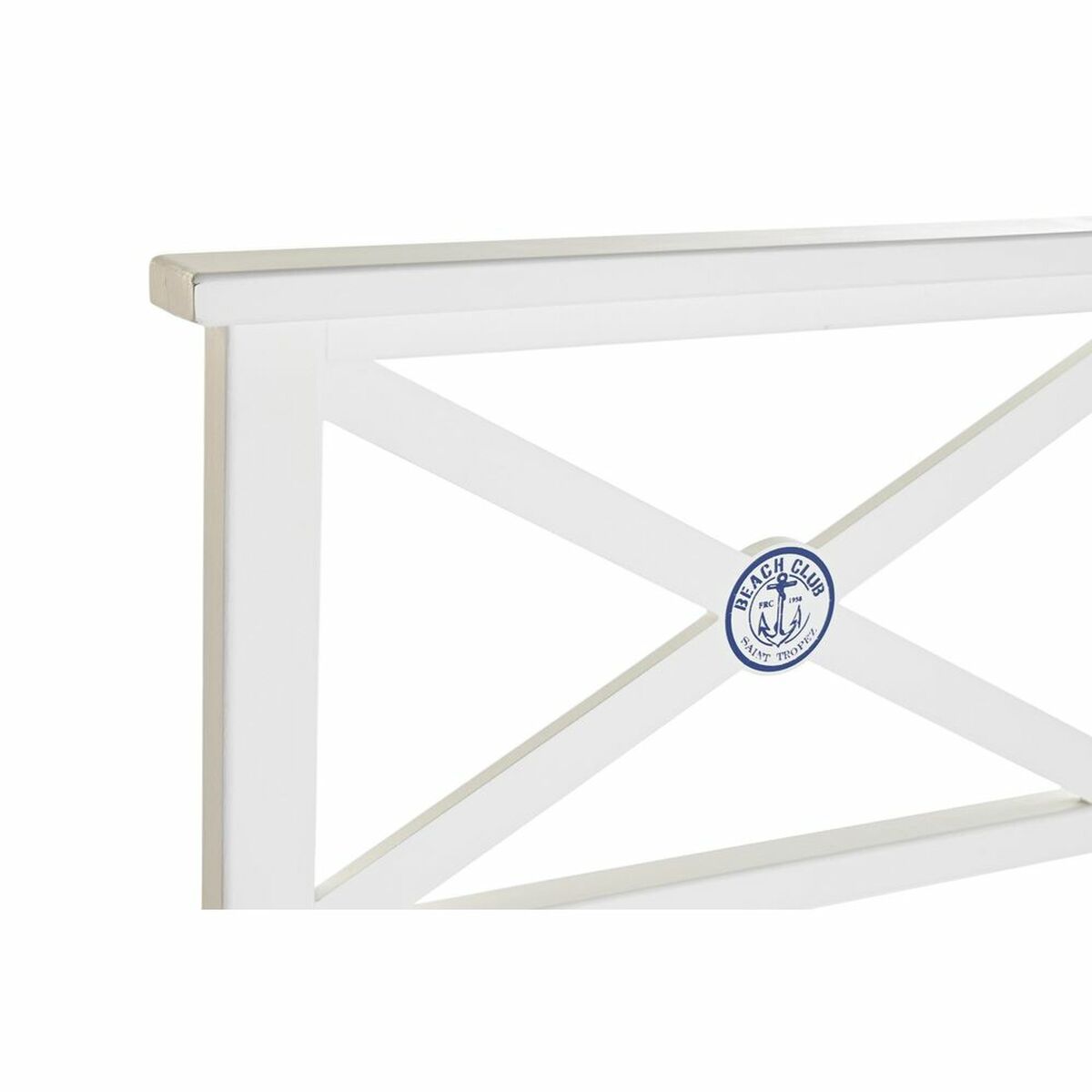Sänggavel DKD Home Decor Blå Vit Trä 180 x 6 x 120 cm - 2