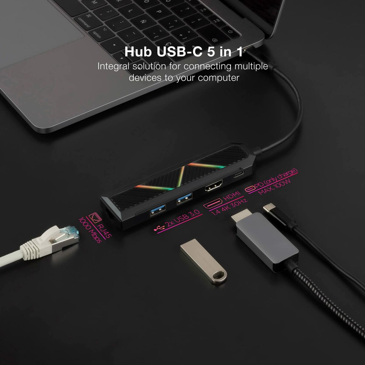 USB-HUB NANOCABLE 10.16.0501 - 2