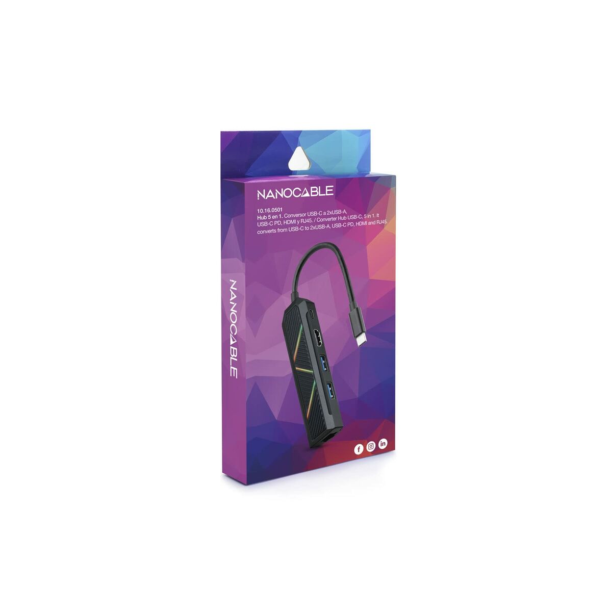 USB-HUB NANOCABLE 10.16.0501