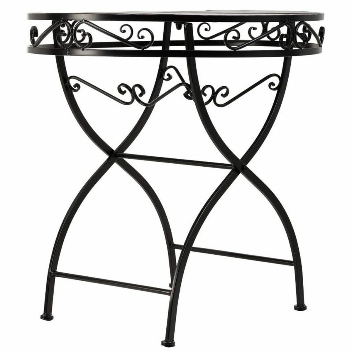Bordsgrupp med 2 stolar Alexandra House Living Svart 60 x 75 x 60 cm - 5
