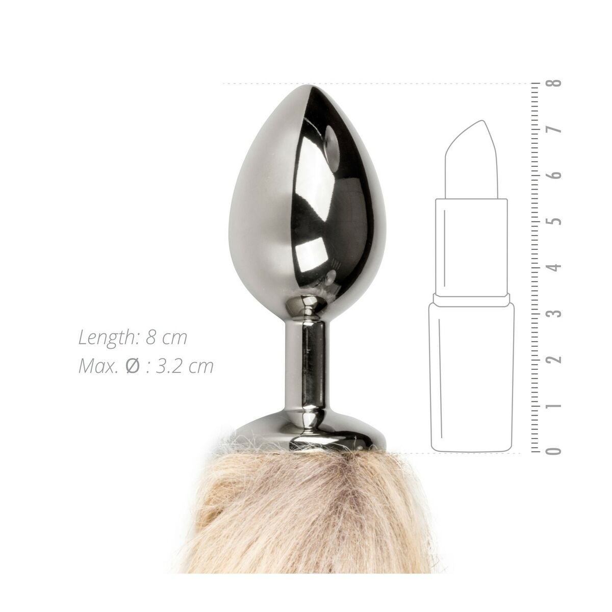 Analplugg EasyToys Silvrig - 4