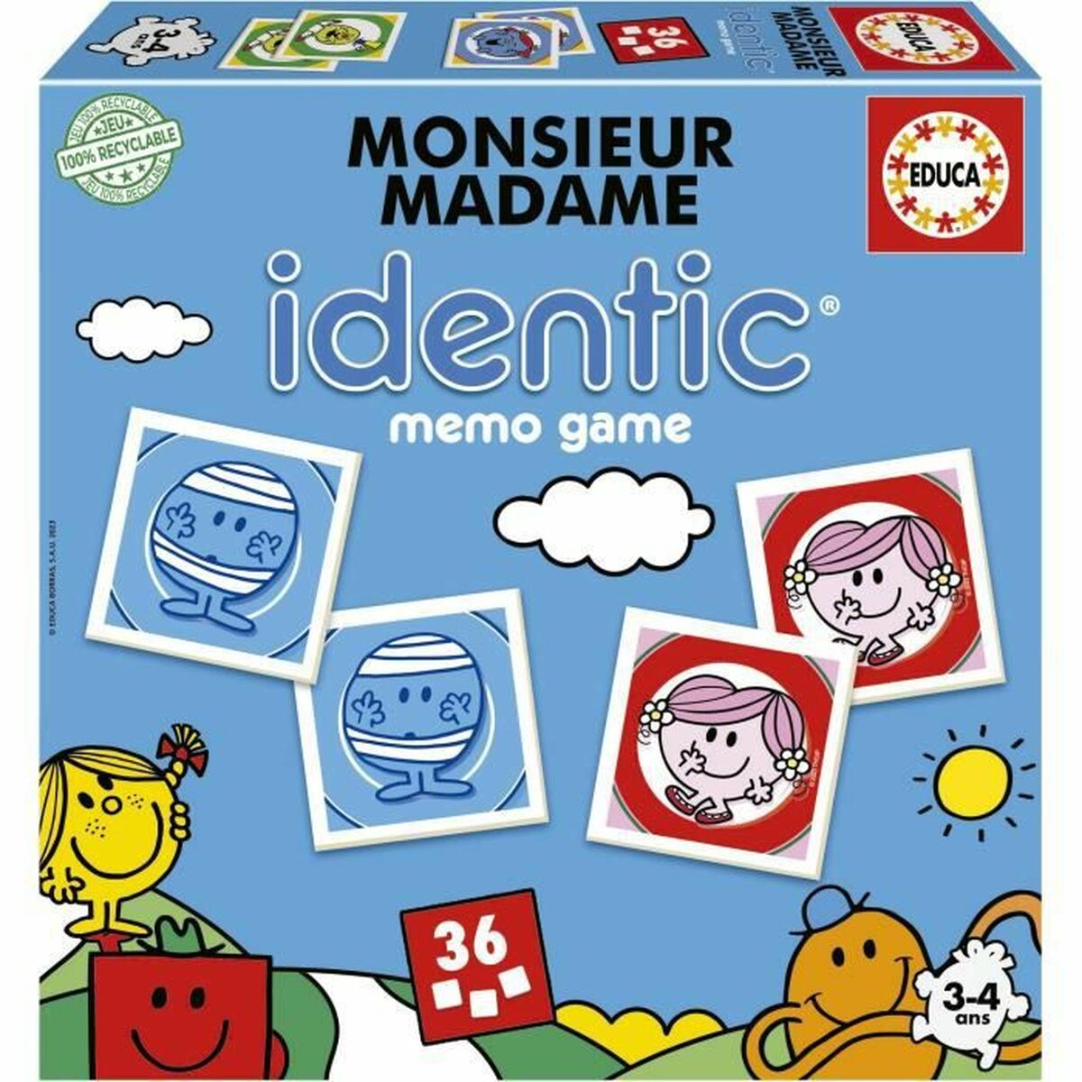Sällskapsspel Educa Monsieur Madame Identic 23 x 5 x 23 cm