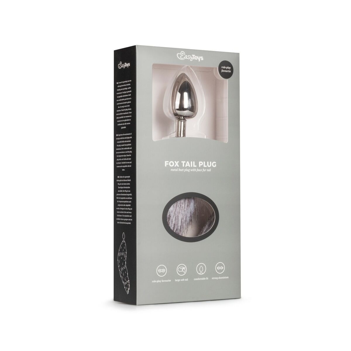 Analplugg EasyToys Silvrig - 3