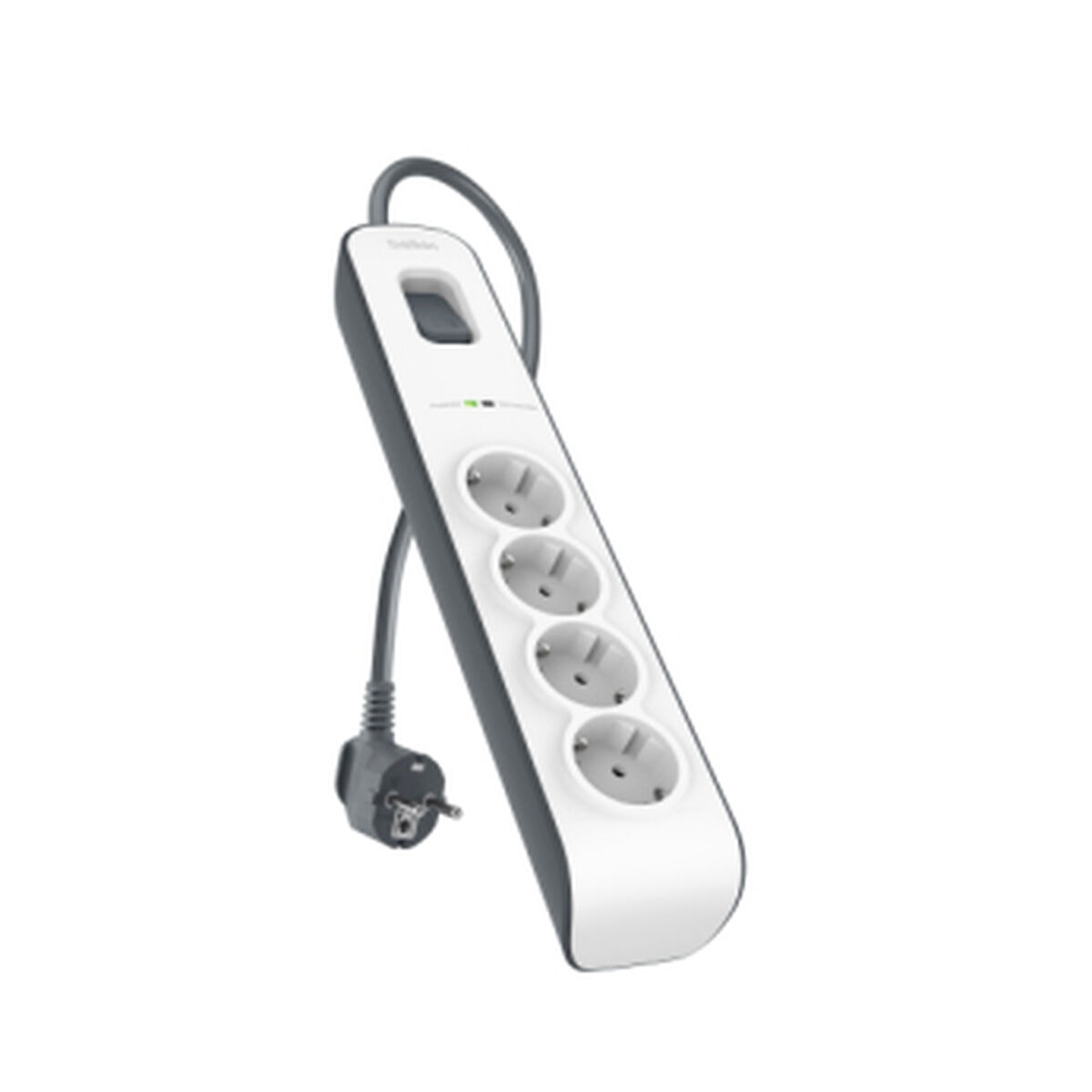 Ellist 4 Tomas-uttag med brytare Belkin BSV400VF2M Vit