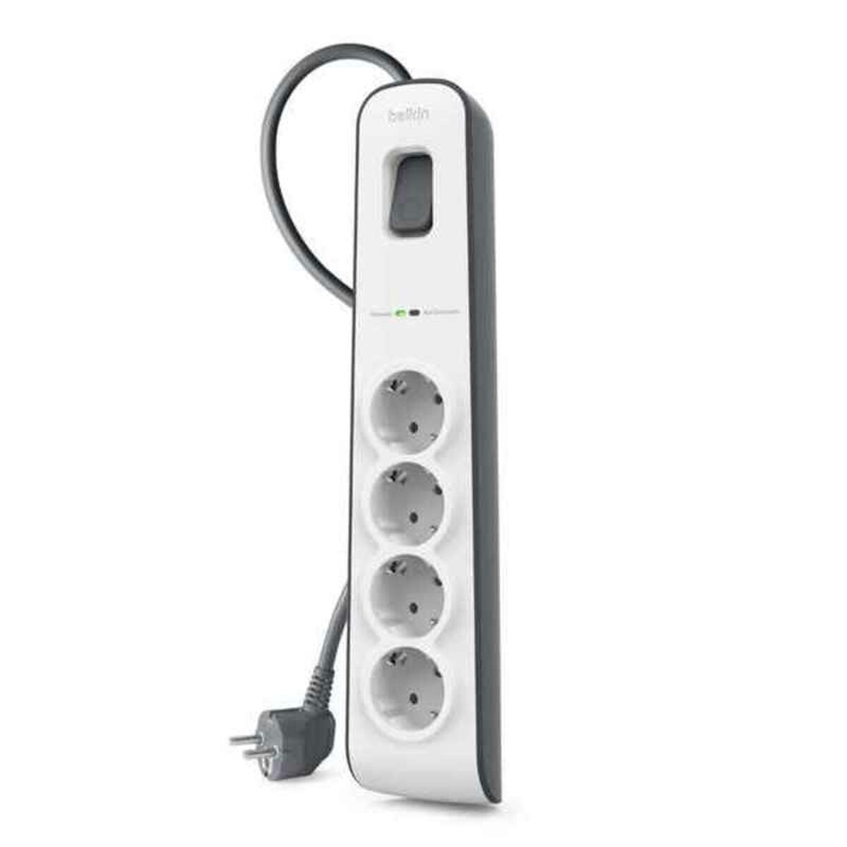 Ellist 4 Tomas-uttag med brytare Belkin BSV400VF2M Vit - 2