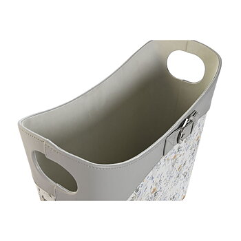 Tidningsställ DKD Home Decor Vit Grå Lila Ljusrosa Polyuretan 39 x 21 x 34 cm (2 antal)