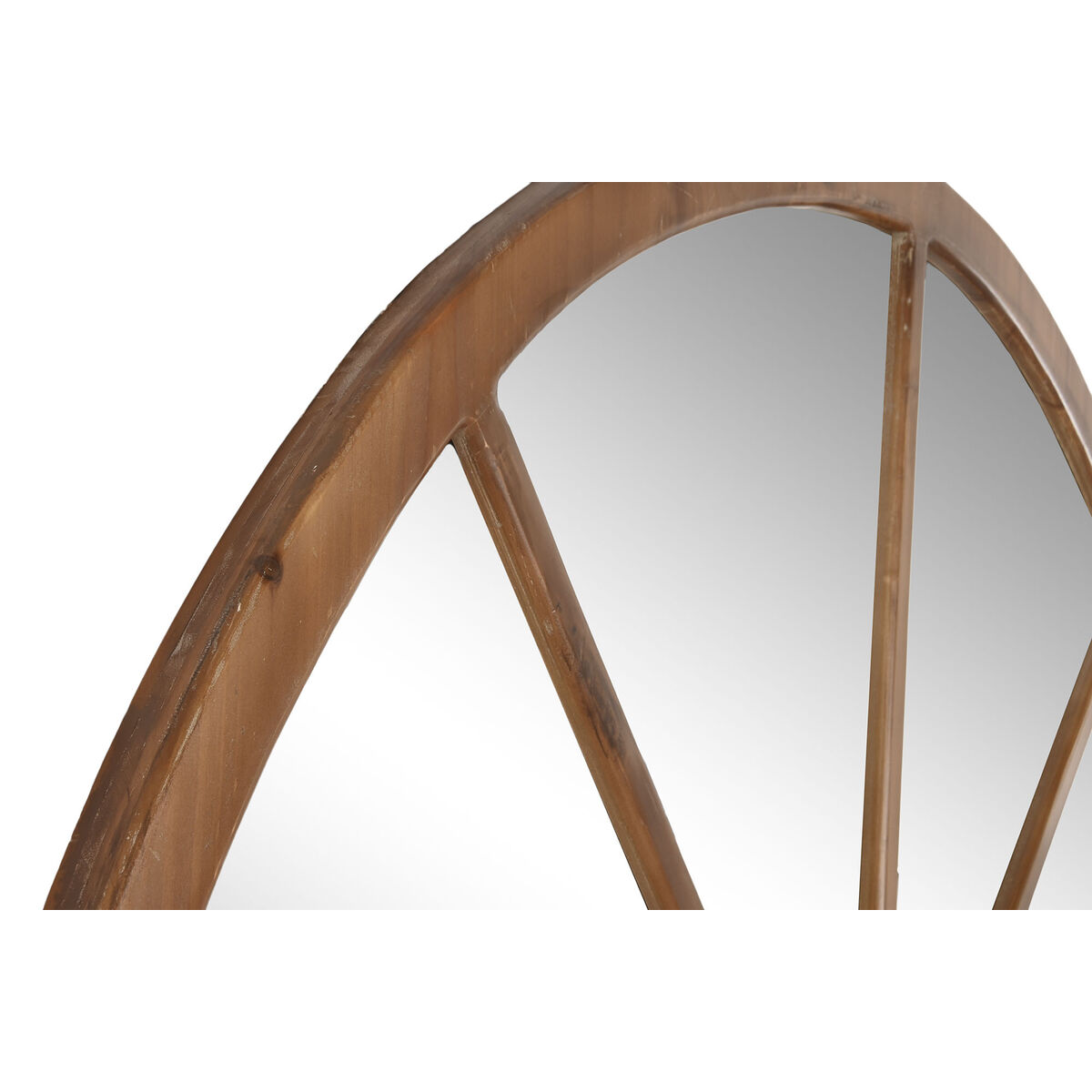 Väggspegel Home ESPRIT Naturell Glas Gran Speglar Neoklassisk Fönster 150 x 3,5 x 186 cm - 2
