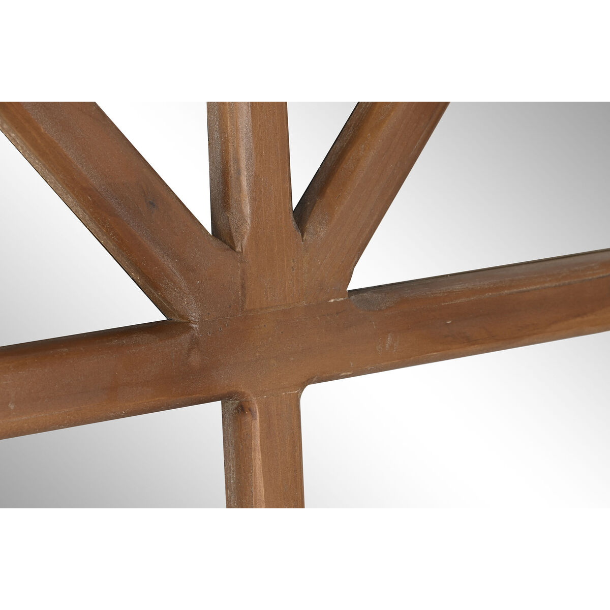 Väggspegel Home ESPRIT Naturell Glas Gran Speglar Neoklassisk Fönster 150 x 3,5 x 186 cm - 3