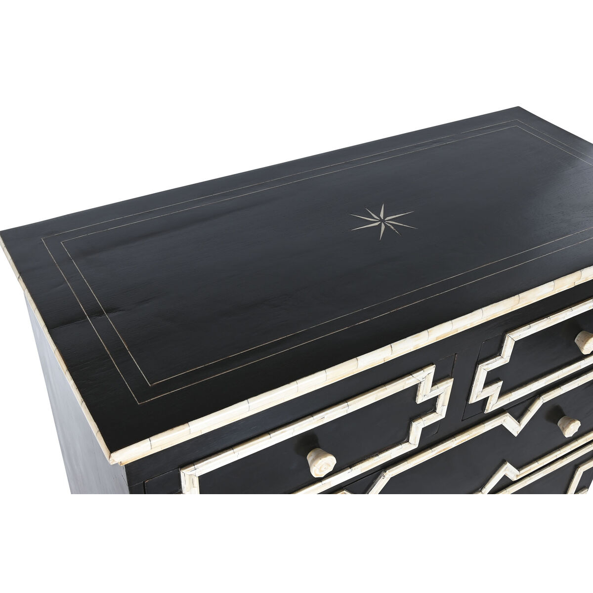 Kommod Home ESPRIT Svart 111 x 51 x 99 cm - 4