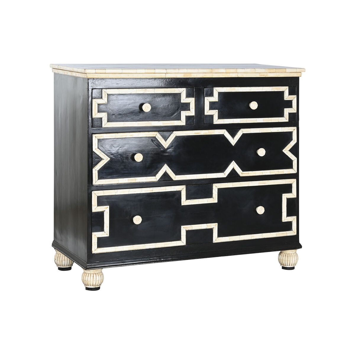 Kommod Home ESPRIT Svart 111 x 51 x 99 cm