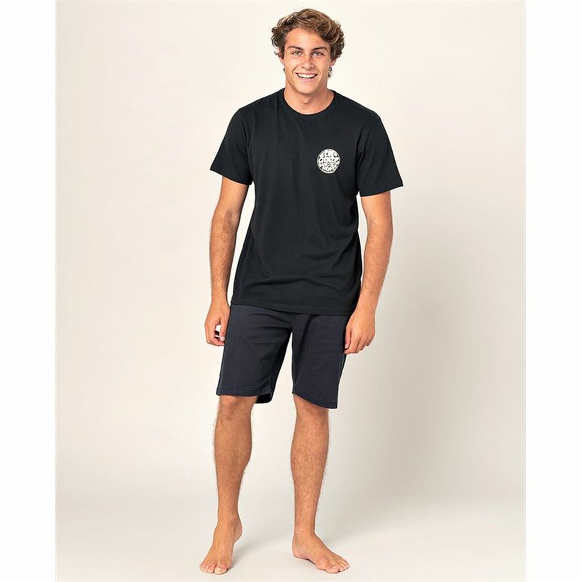T-shirt med kortärm Rip Curl Wettie Essential Svart Män - 3