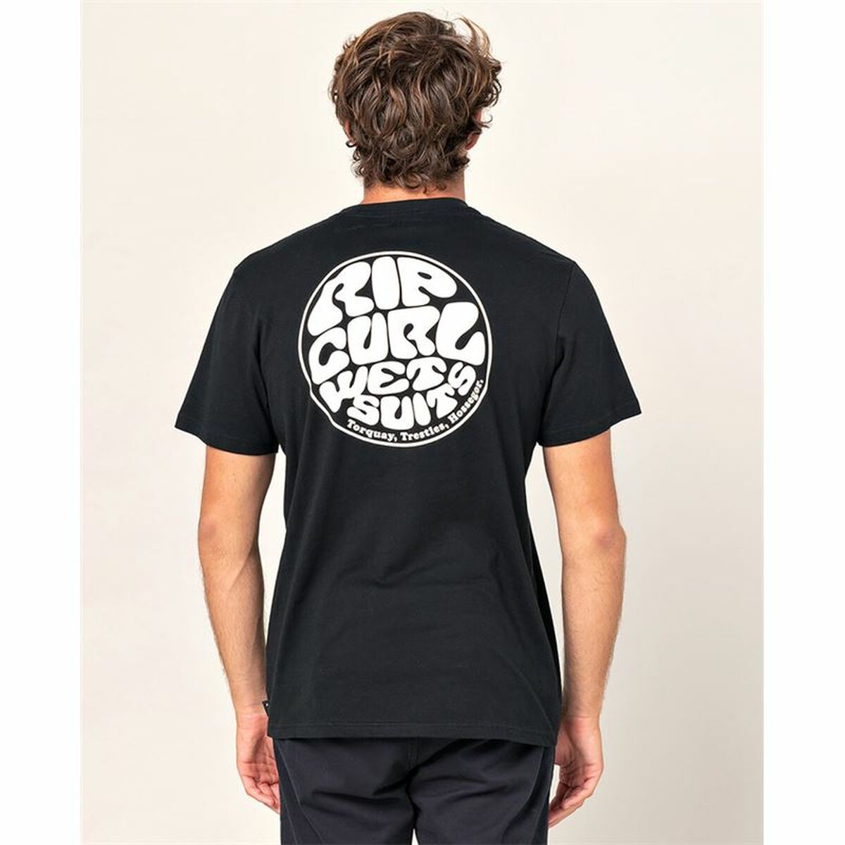 T-shirt med kortärm Rip Curl Wettie Essential Svart Män - 2