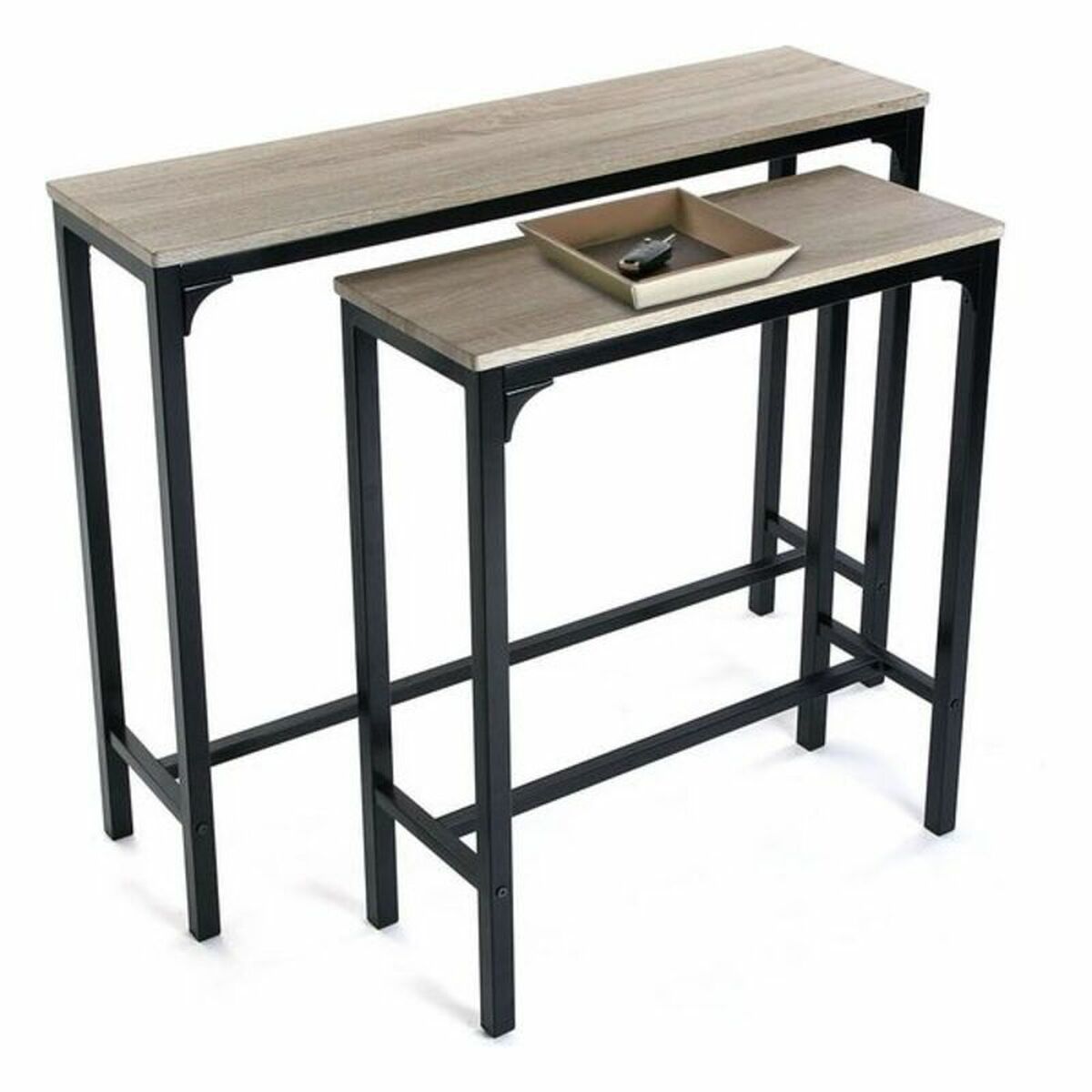 2-bordsset Versa Metall (25 x 80 x 95 cm) (63 x 25 x75 cm) - 3